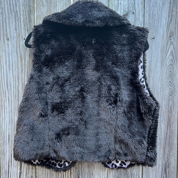 JOHN PAUL RICHARD Faux Fur Vest Chocolate Brown Women’s Large - Picture 7 of 7